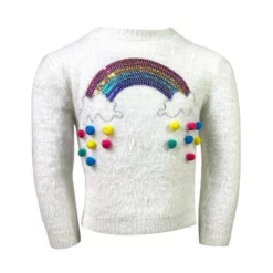 Lola + The Boys Happy Cloud Fuzzy Sweater