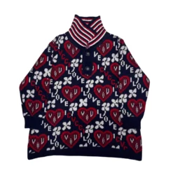 Lola + The Boys Holiday Love Hearts Pullover