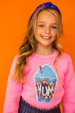 Lola + The Boys Peachy Yum Sweatshirt