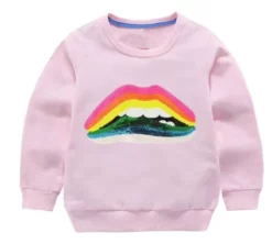 Lola + The Boys Rainbow Bite Sweatshirt New Arrivals