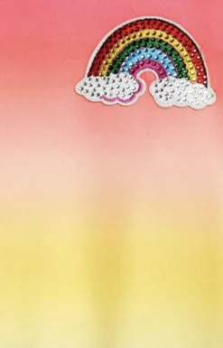 Lola + The Boys Rainbow Ombre Sweatshirt Girls