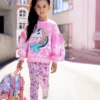 Lola + The Boys Rainbow Unicorn Strawberry Swirl Sweatshirt 1 Lola + The Boys Rainbow Unicorn Strawberry Swirl Sweatshirt