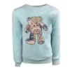 Lola + The Boys Sky Blue Teddy Sweatshirt