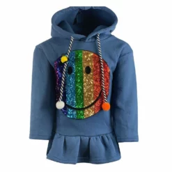 Lola & The Boys Smiles & Poms Hoodie