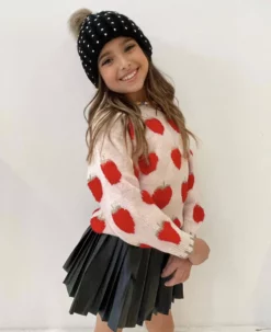 Lola + The Boys New Arrivals Strawberry Fields Sweater