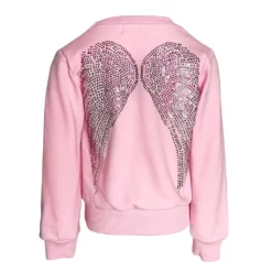 Lola + The Boys Girls Sweet Angel Wing Sweatshirt