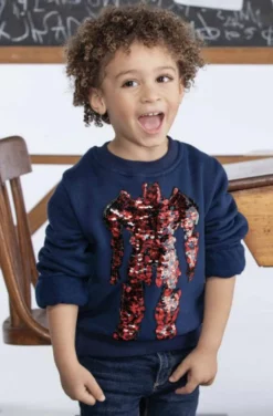 Lola & The Boys Transformer Flip Sweatshirt