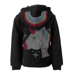 Lola + The Boys Girls Wanderlust Crystal Unicorn Hoodie