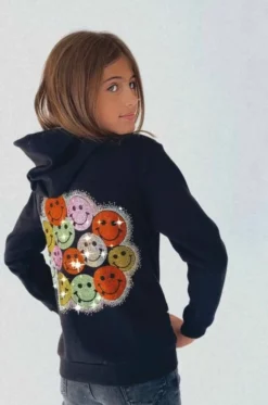 Lola & The Boys All Smiles Crystal Hoodie