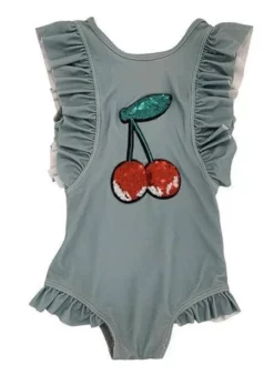 Lola + The Boys Cherry Sequin Swim Suit Girls