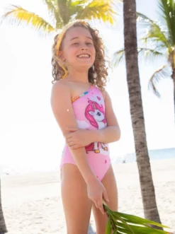 Lola + The Boys Unicorn Hearts One Shoulder