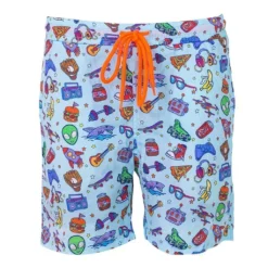 Lola + The Boys Alien Doodle Swim Shorts