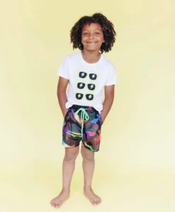 Lola + The Boys Cool Camo Swim Shorts