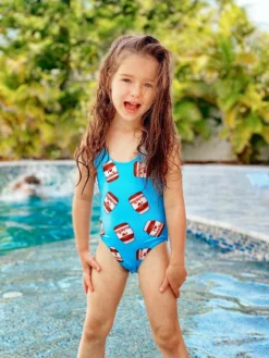 Lola + The Boys Girls Nutella Swimsuit