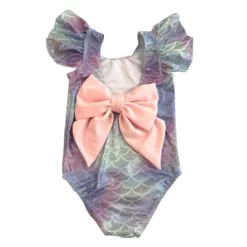 Lola + The Boys Girls Mermaid Bow Swimsuit