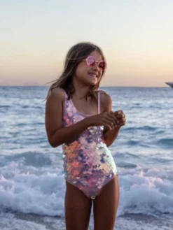 Lola + The Boys Paillette Mermaid Swimsuit New Arrivals