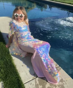 Lola + The Boys Paillette Mermaid Swimsuit New Arrivals