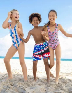 Lola + The Boys Shark Bite Swim Trunks