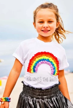 Lola + The Boys 3D Rainbow T-Shirt
