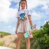 Lola + The Boys Rainbow Bear T Shirt New Arrivals