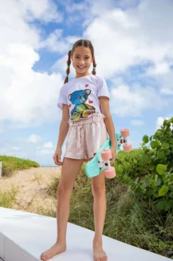 Lola + The Boys Rainbow Bear T Shirt New Arrivals