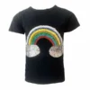 Lola + The Boys Beaded Rainbow Sequin T-Shirt