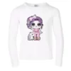 Lola + The Boys Girls Doll And Unicorn Long Sleeve Shirt
