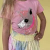 Lola + The Boys Girls Fancy Unicorn Sequin Tee