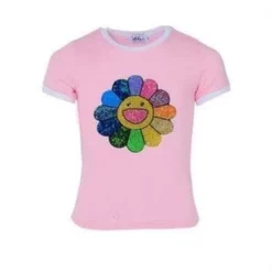 Lola + The Boys Happy Daisy Ringer Tee Shirt Girls