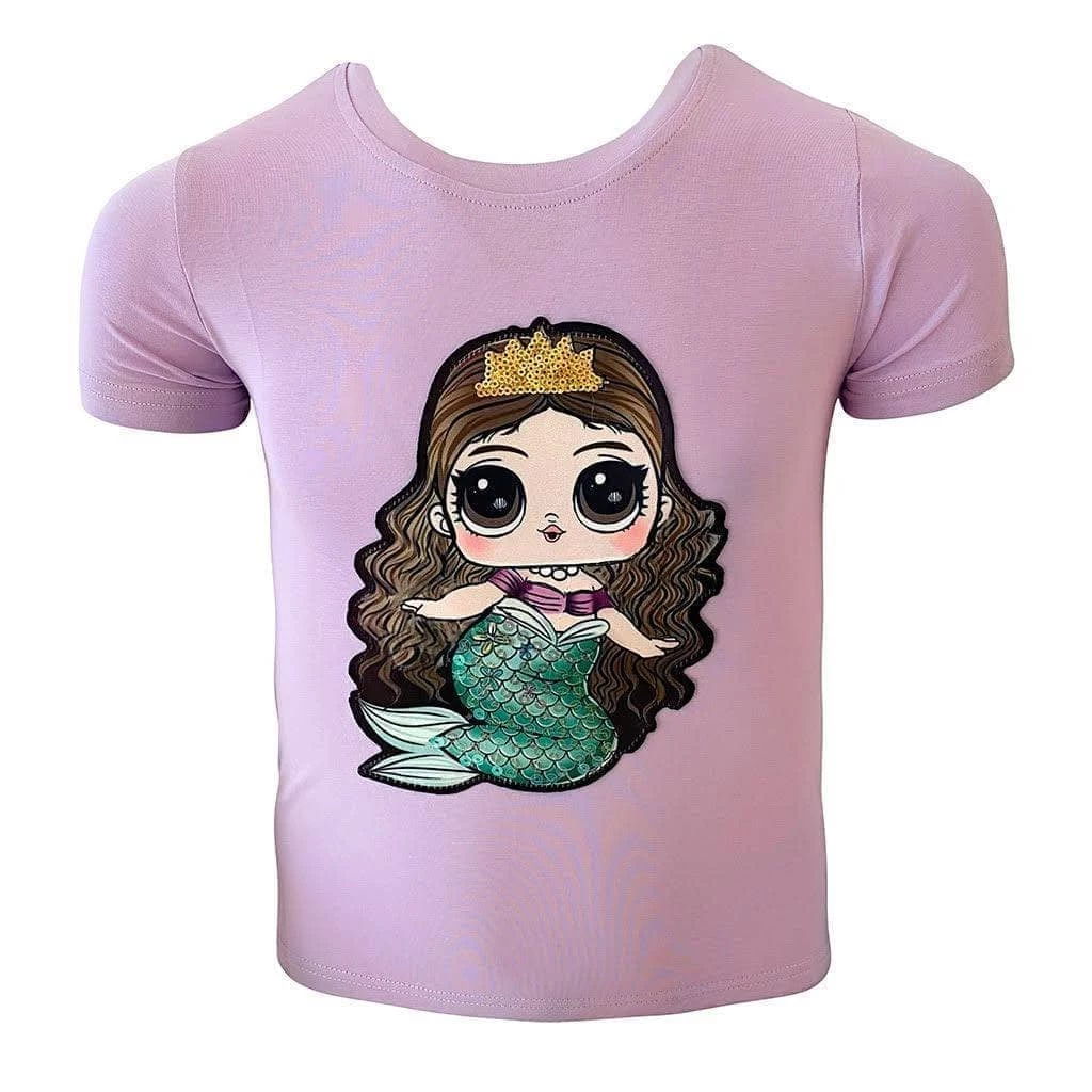 Lola & The Boys Girls Sequin Doll T-Shirt 9 Lola & The Boys Girls Sequin Doll T-Shirt