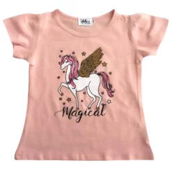 Lola + The Boys Magical Glitter Unicorn Tee