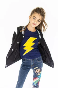 Lola + The Boys Navy Bolt Tee