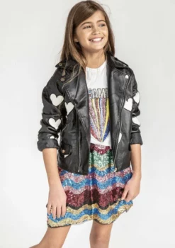 Lola + The Boys Sequin Dreamer Patch T-Shirt Girls