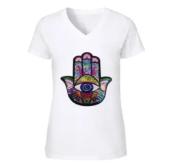 Lola + The Boys Sequin Hamsa T-Shirt