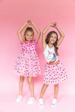 Lola + The Boys Sequin Rainbow Unicorn Tank