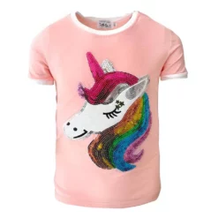 Lola + The Boys New Arrivals Sleepy Unicorn Ringer Tee