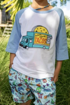 Lola + The Boys Taco Truck Baseball Tee