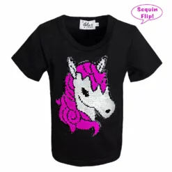 Lola & The Boys Unicorn Flip T-shirt Girls