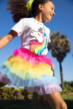 Lola + The Boys Unicorn Jewel T-shirt