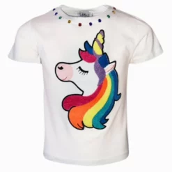 Lola + The Boys Unicorn Jewel T-shirt