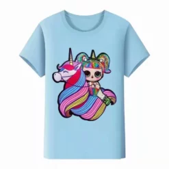 Lola + The Boys Unicorn Love Rainbow LED Doll Tee