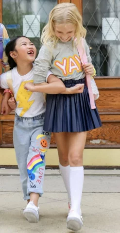 Lola + The Boys YAY Patch Sweatshirt