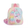 Lola + The Boys New Arrivals Tie Dye Pastel Unicorn Fuzzy Backpack
