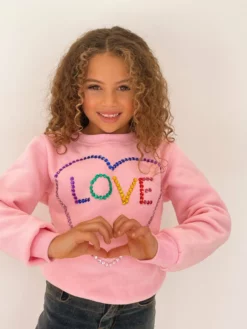 Lola + The Boys Light Bright Love Sweatshirt