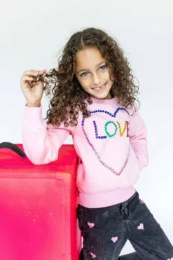 Lola + The Boys Light Bright Love Sweatshirt