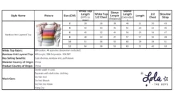 Lola + The Boys Rainbow Knit Layered Top New Arrivals