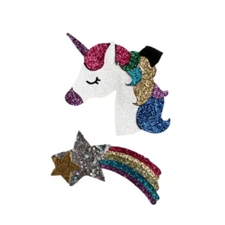 Lola + The Boys Unicorn And Shooting Star Clips Girls