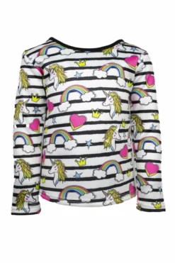 Lola & The Boys Unicorn Doodle Sweatshirt Girls