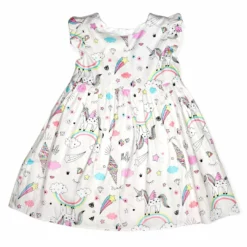 Lola + The Boys Unicorns And Ice Cream Cones Dress