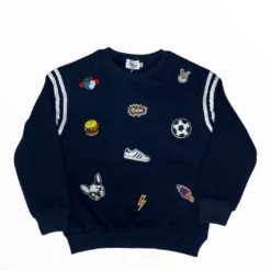 Lola + The Boys New Arrivals Varsity Patch Jogger Set Navy